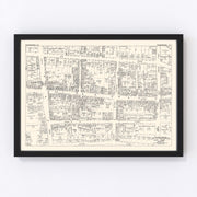 Poughkeepsie Vintage Map 1947
