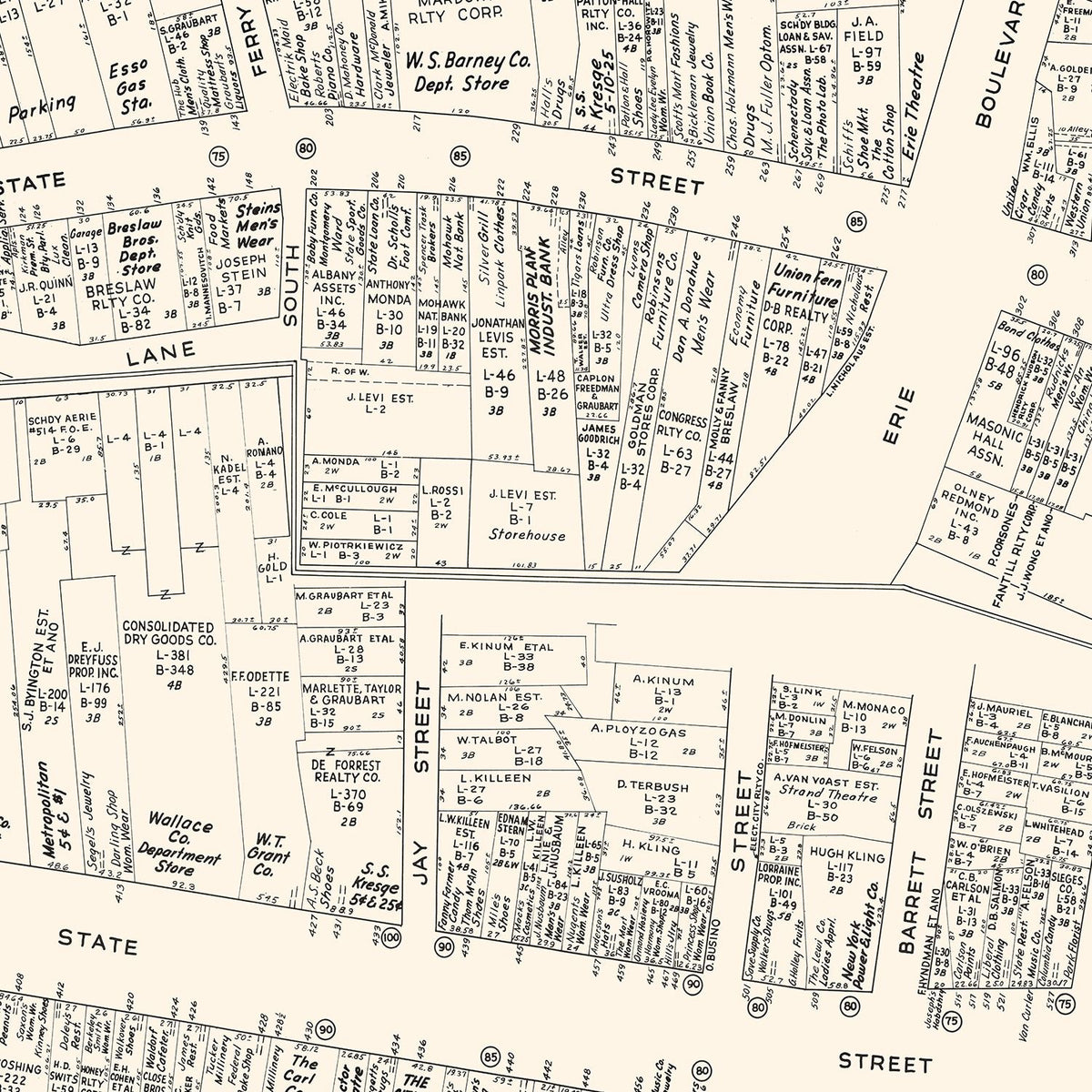 Vintage Schenectady New York Maps