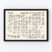 Washington D.C. Vintage Map 1947