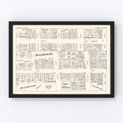 Alameda Vintage Map 1952