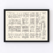 San Mateo Vintage Map 1952