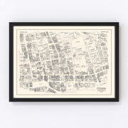 Bridgeport Vintage Map 1946