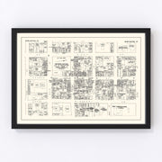 Burlington Vintage Map 1946