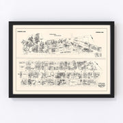 Cambridge Vintage Map 1946
