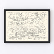 Fitchburg Vintage Map 1946