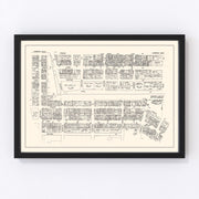 Lawrence Vintage Map 1946