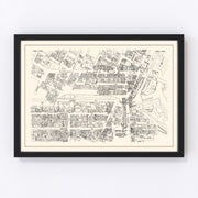 Lowell Vintage Map 1946