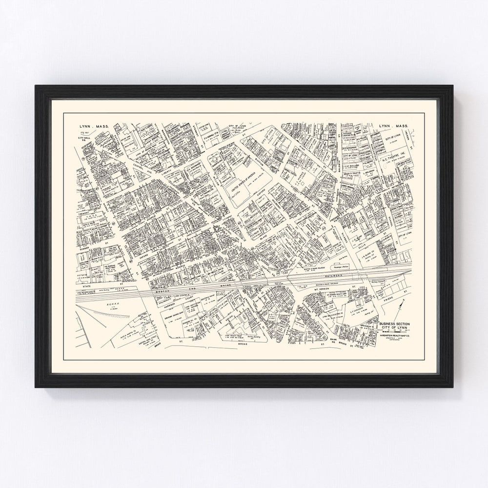 Lynn Vintage Map 1946
