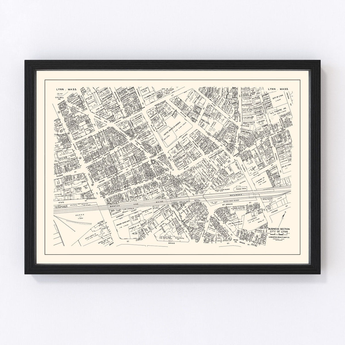 Lynn Vintage Map 1946