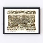 Hackensack Vintage Map 1896