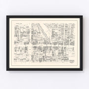 Pittsfield Vintage Map 1946