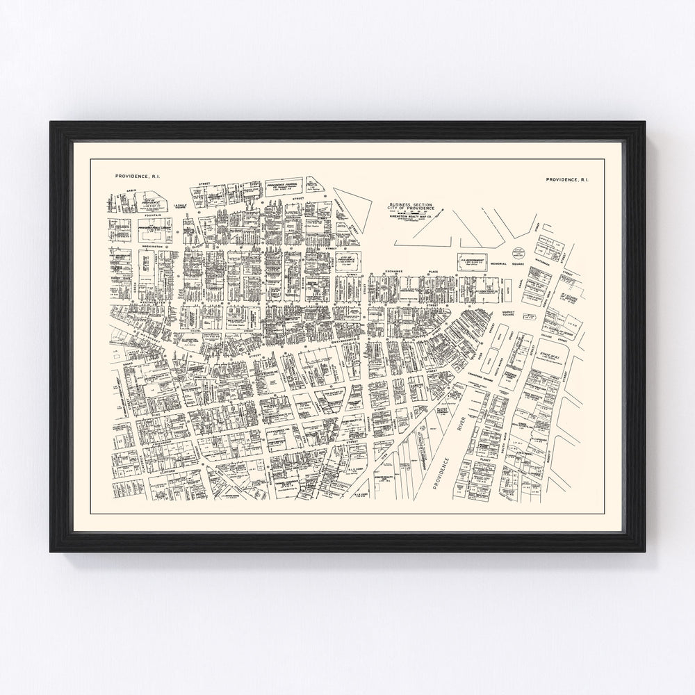 Providence Vintage Map 1946