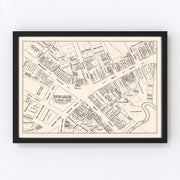 Taunton Vintage Map 1946