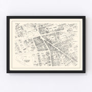 Waterbury Vintage Map 1946