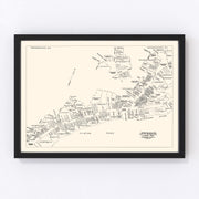 Woonsocket Vintage Map 1946