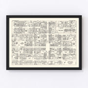 Allentown Vintage Map 1950