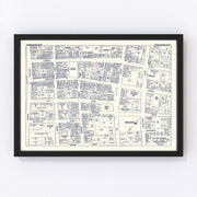 Charleston Vintage Map 1950