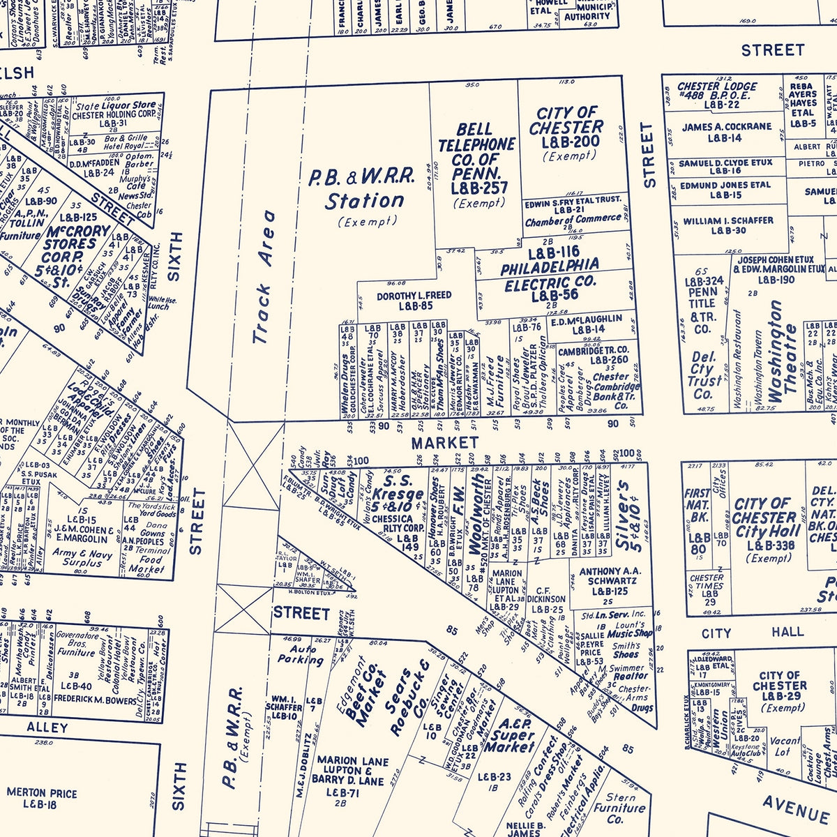 Vintage Chester Pennsylvania Maps