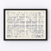 Erie Vintage Map 1950