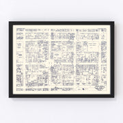 Lancaster Vintage Map 1950