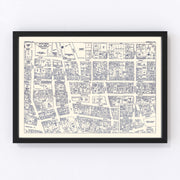 Norfolk Vintage Map 1950