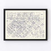 Pittsburgh Vintage Map 1950