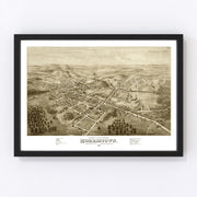 Morristown Vintage Map 1876