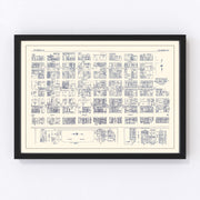 Richmond Vintage Map 1950