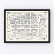 Roanoke Vintage Map 1950