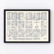 Scranton Vintage Map 1950