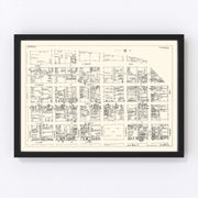 Chicago Vintage Map 1929