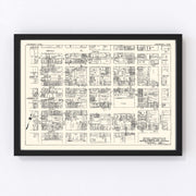 Cincinnati Vintage Map 1929