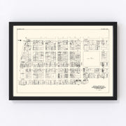 Columbus Vintage Map 1929