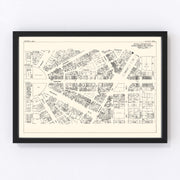 Detroit Vintage Map 1929