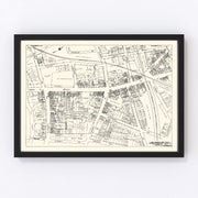 Elizabeth Vintage Map 1929