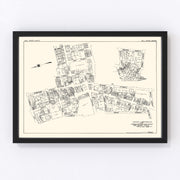 Fall River Vintage Map 1929