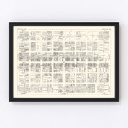 Evansville Vintage Map 1929