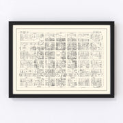Fort Wayne Vintage Map 1929