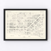 Grand Rapids Vintage Map 1929