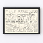 Hollywood Vintage Map 1929