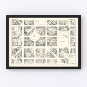 Indianapolis Vintage Map 1929