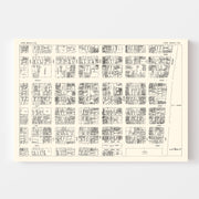 Vintage Map of Long Beach, CA Business Section 1929
