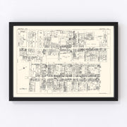 Montreal Vintage Map 1929