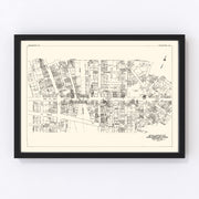 Rochester Vintage Map 1929
