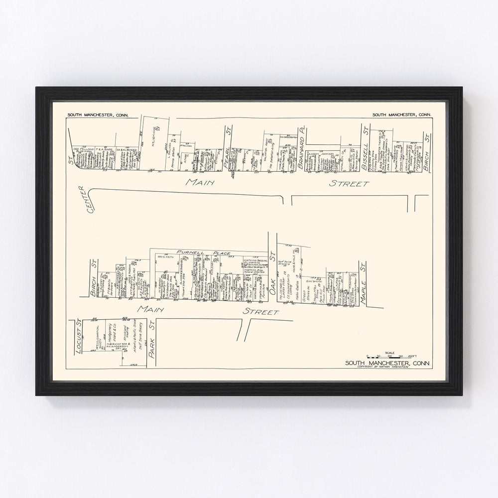 South Manchester Vintage Map 1929