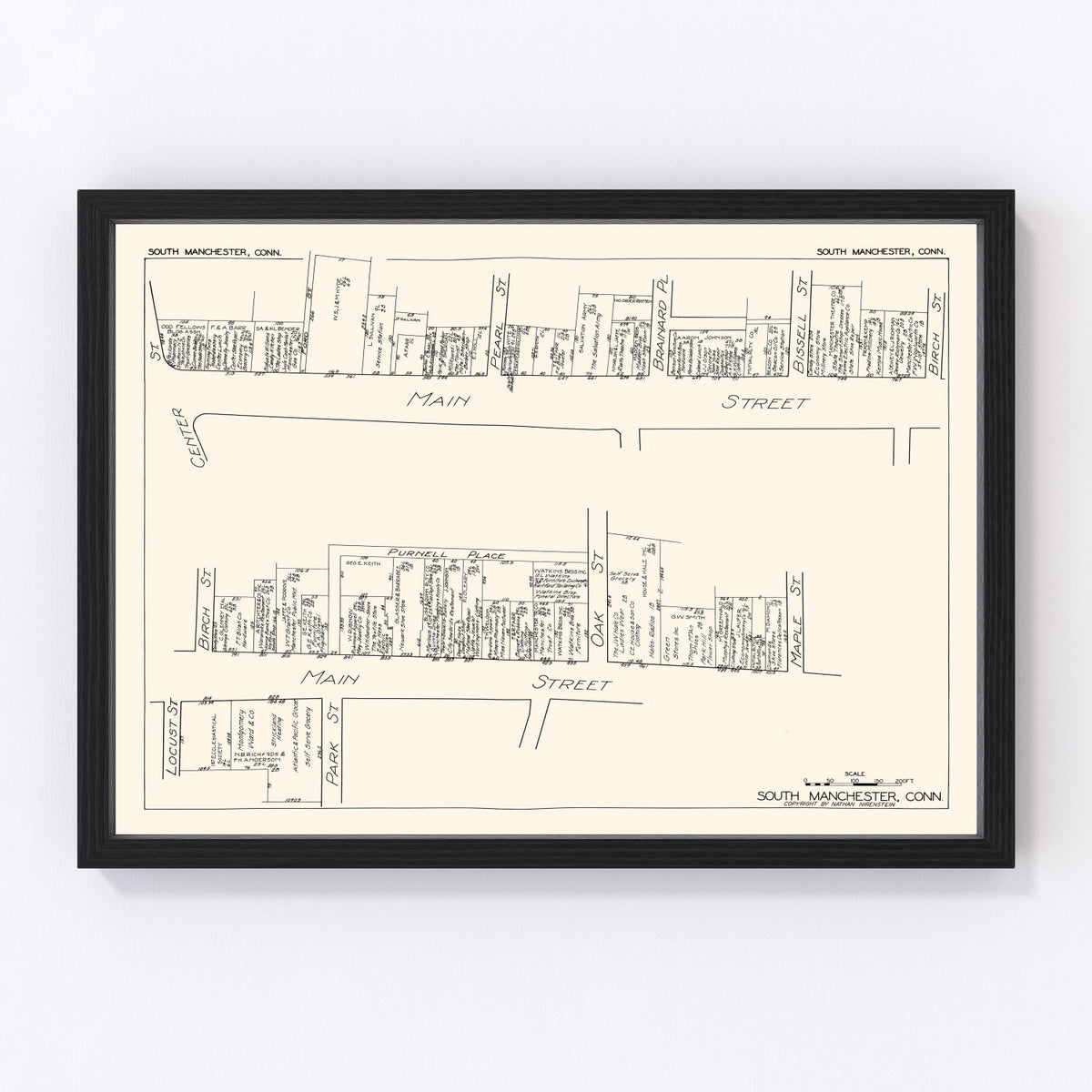 South Manchester Vintage Map 1929