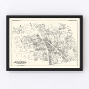 Waterbury Vintage Map 1929