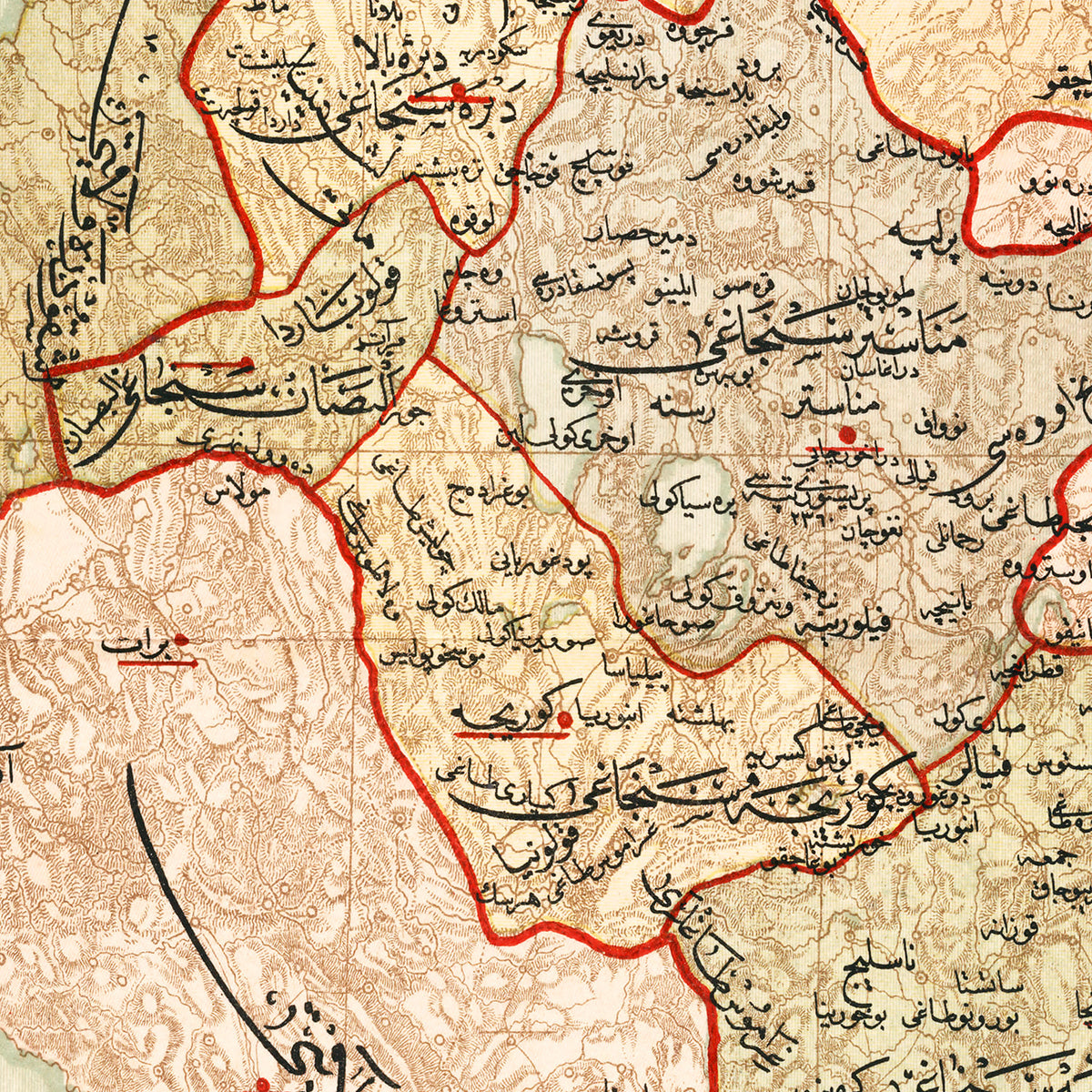 Restored historic details from the 1909 region map of County