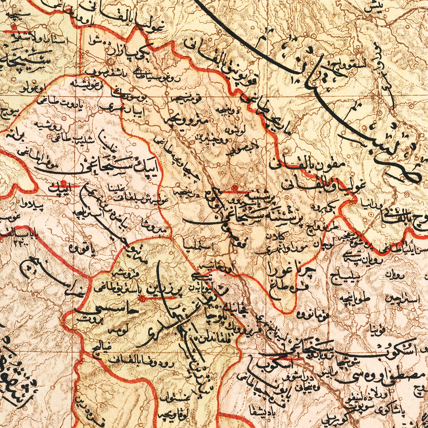 Restored historic details from the 1909 region map of County
