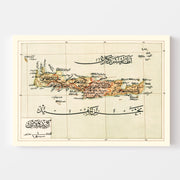 map of Crete Island